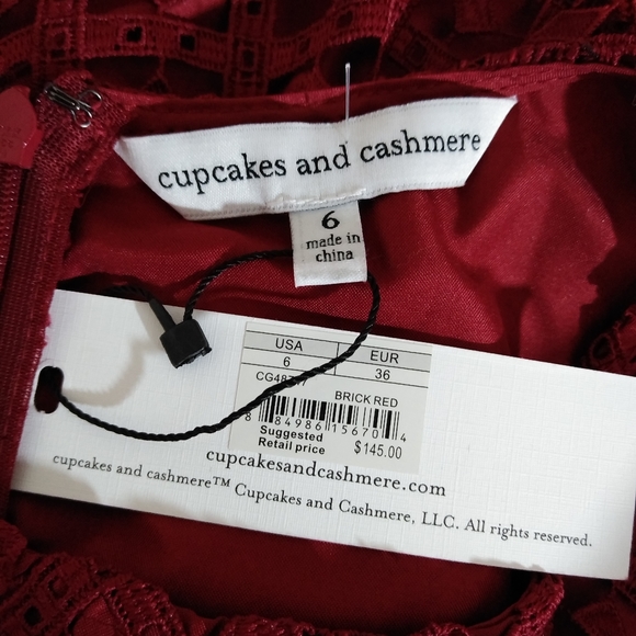 Cupcakes and Cashmere red lace dress - Picture 7 of 7